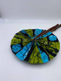 Handmade Ankara Hand Fan l Multicolor