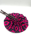 Handmade Ankara Hand Fan l Red