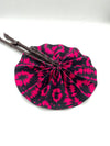 Handmade Ankara Hand Fan l Red