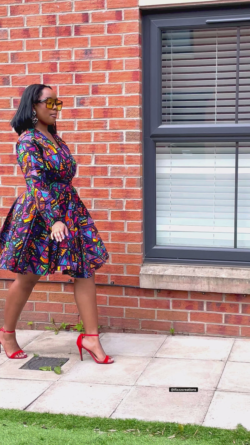 Asher Ankara Mini Dress | African Print