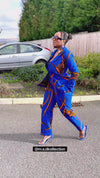 Goldie Ankara Jacket | Blue African Print