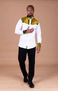 Tunde Mixed Print Men Shirt