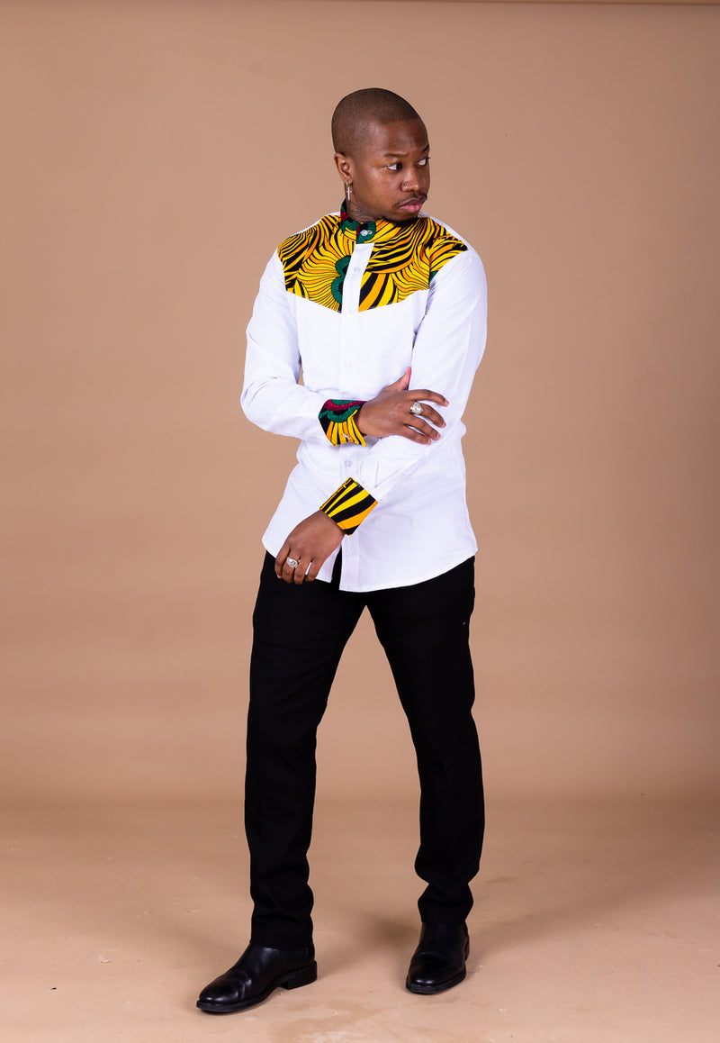 Tunde Mixed Print Men Shirt