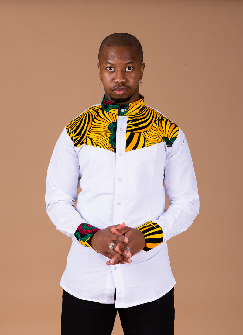 Tunde Mixed Print Men Shirt