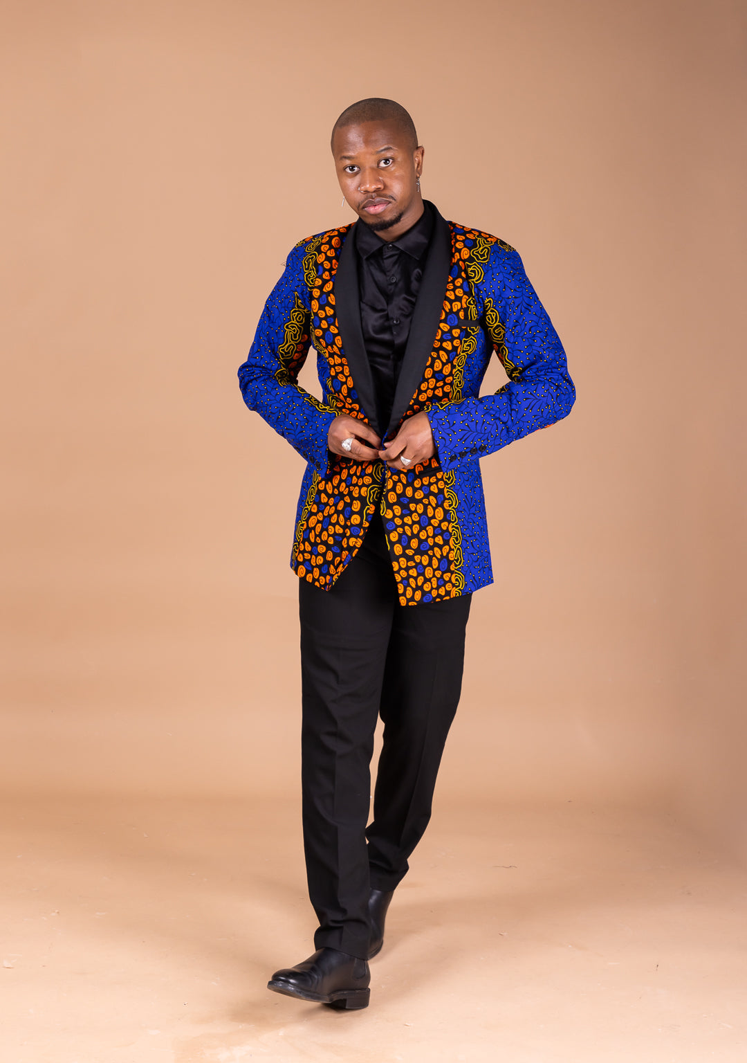 African print mens blazer best sale