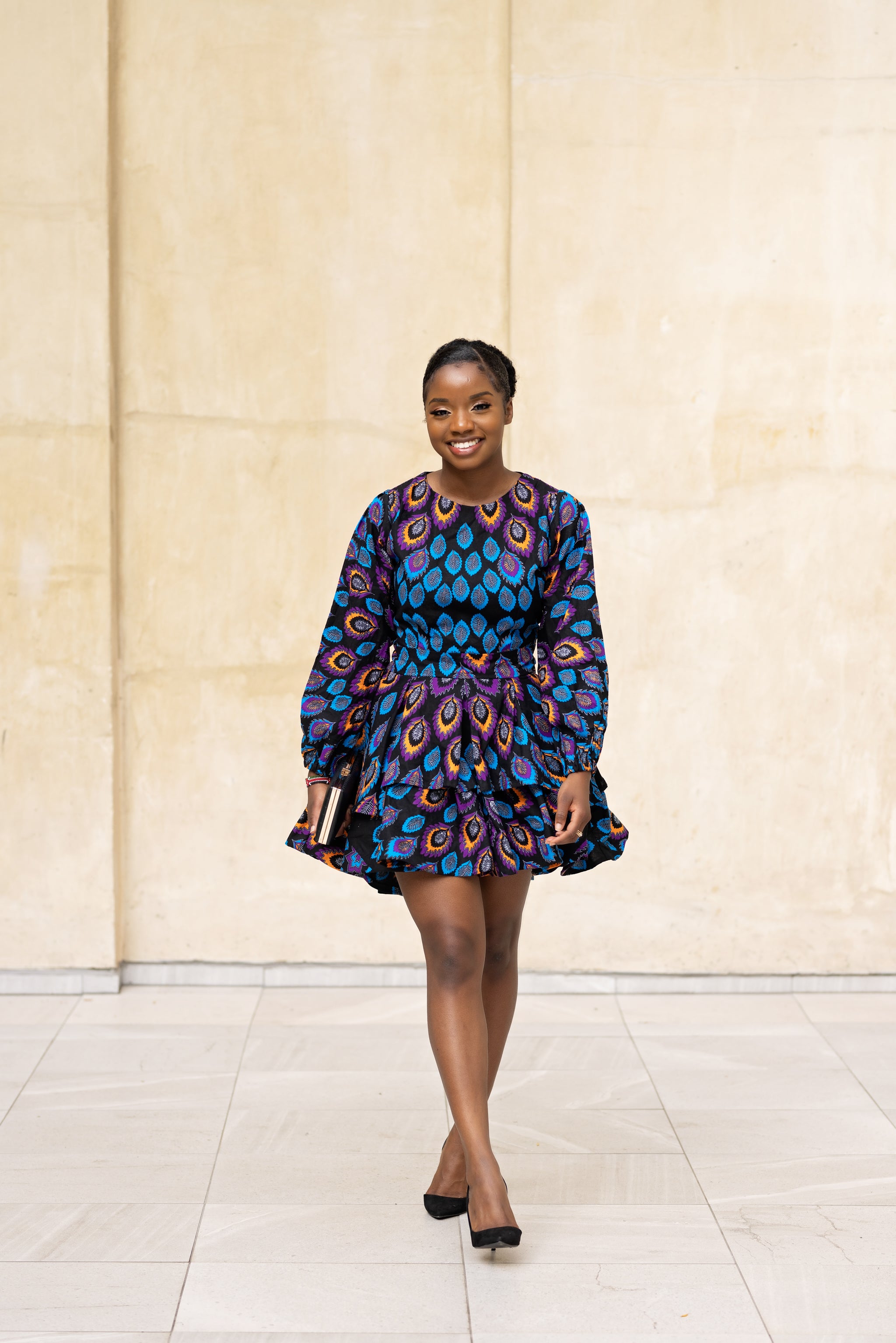 Ankara mini dress best sale