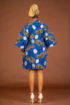 Amarachi Ankara Kimono Jacket | Blue African Print