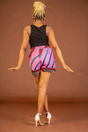 Aniebiet Ankara High Waisted Shorts | Pink African Print