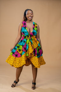 Bisi Ankara Wrap Dress | African Print