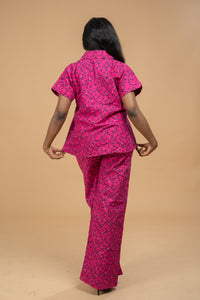 Angela Ankara Shirt | Pink African Print