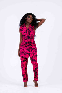 Bibi Ankara Jacket | Pink African Print