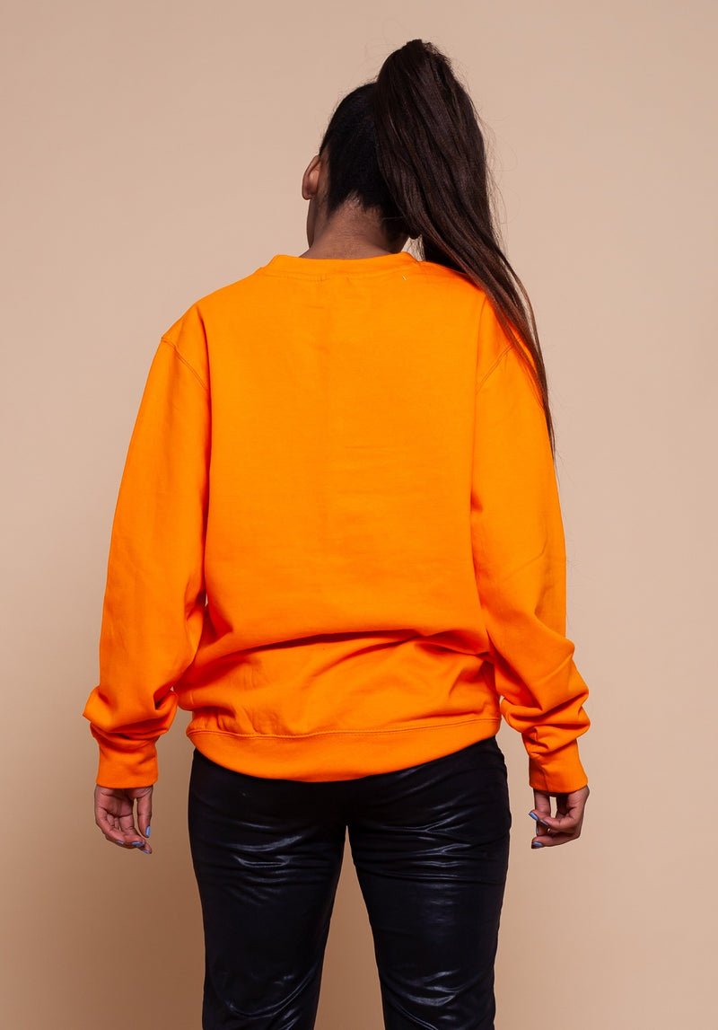 African Map orange Sweatshirt Top