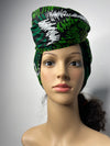 Jocelyn Green and White Ankara Headwrap/Scarf