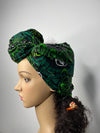 Merlina Green and Black Ankara Headwrap/Scarf