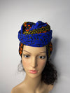 Esohe Blue and Orange Ankara Headwrap/Scarf