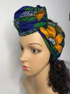 Martha Yellow and Green Ankara Headwrap/Scarf