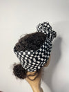 Stacey Black and White Ankara Headwrap/Scarf