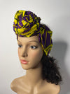 Minas Purple and Yellow Ankara Headwrap/Scarf