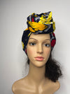 Debby Yellow and Red Ankara Headwrap/Scarf