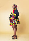 Debby Ankara Shirt Dress | Yellow and Red African Print