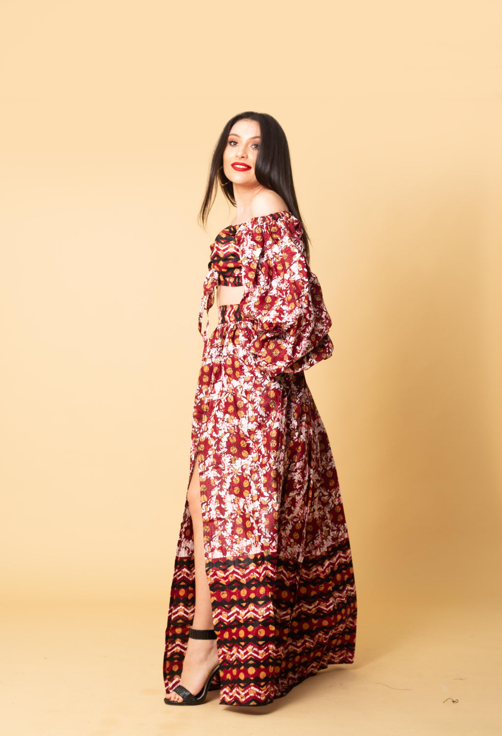 Aisha Ankara Maxi Skirt | African Print