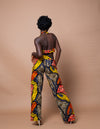 Ayah Ankara Crop Top | Yellow and Orange African Print