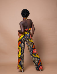 Ayah Ankara Crop Top | Yellow and Orange African Print