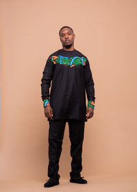 Cooper Ankara 2 piece Men Shirt and Trouser | Black and African Print