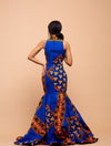 Reigh Ankara Maxi Dress | Blue African Print