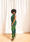 Beverly Ankara Jacket | Green African Print