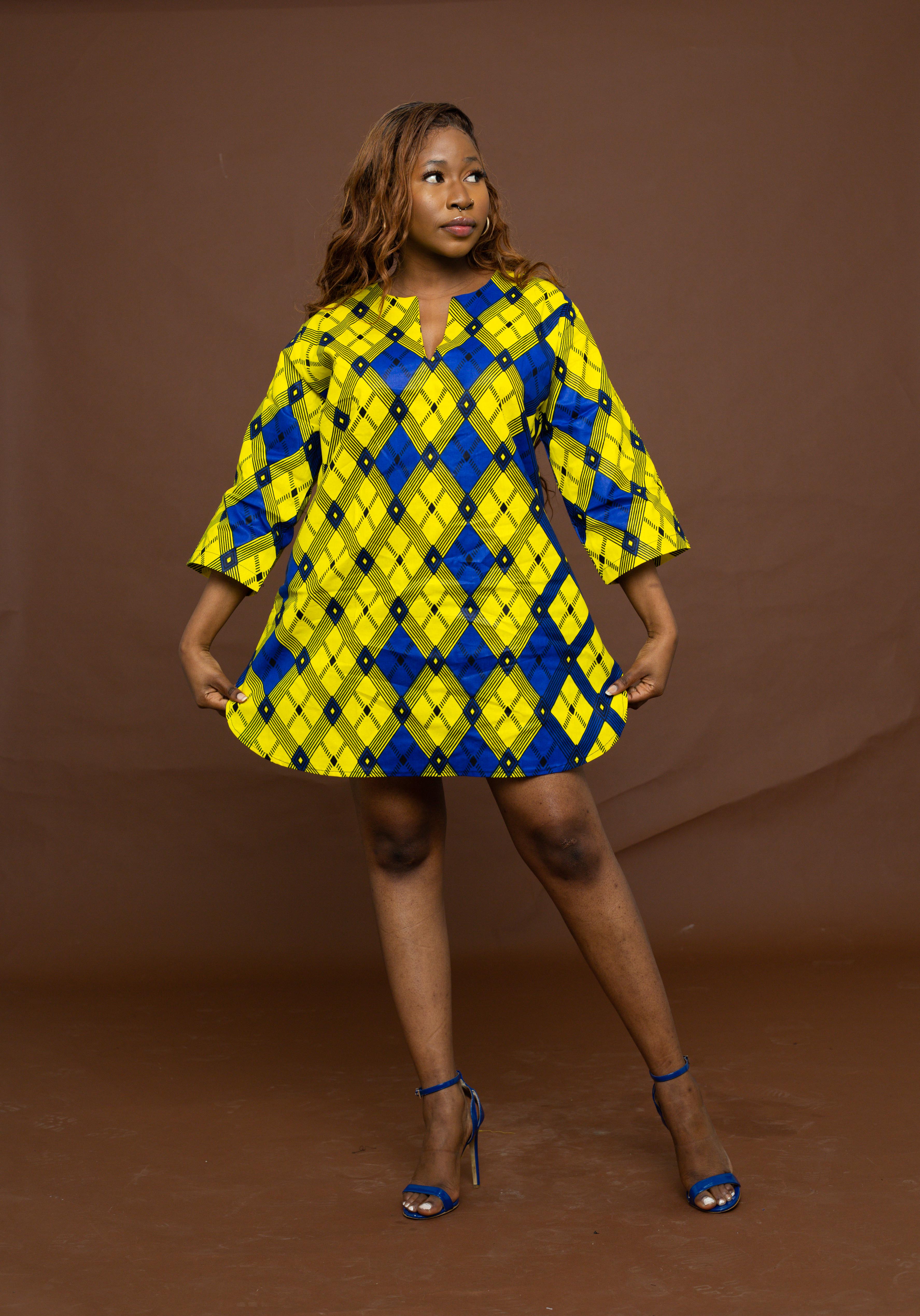 African print tunic dress hotsell