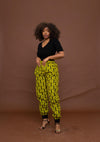 Astrid Ankara High Waisted Trouser | Yellow African Print