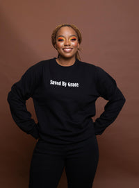 SAVED BY GRACE Sweatshirt (Black)