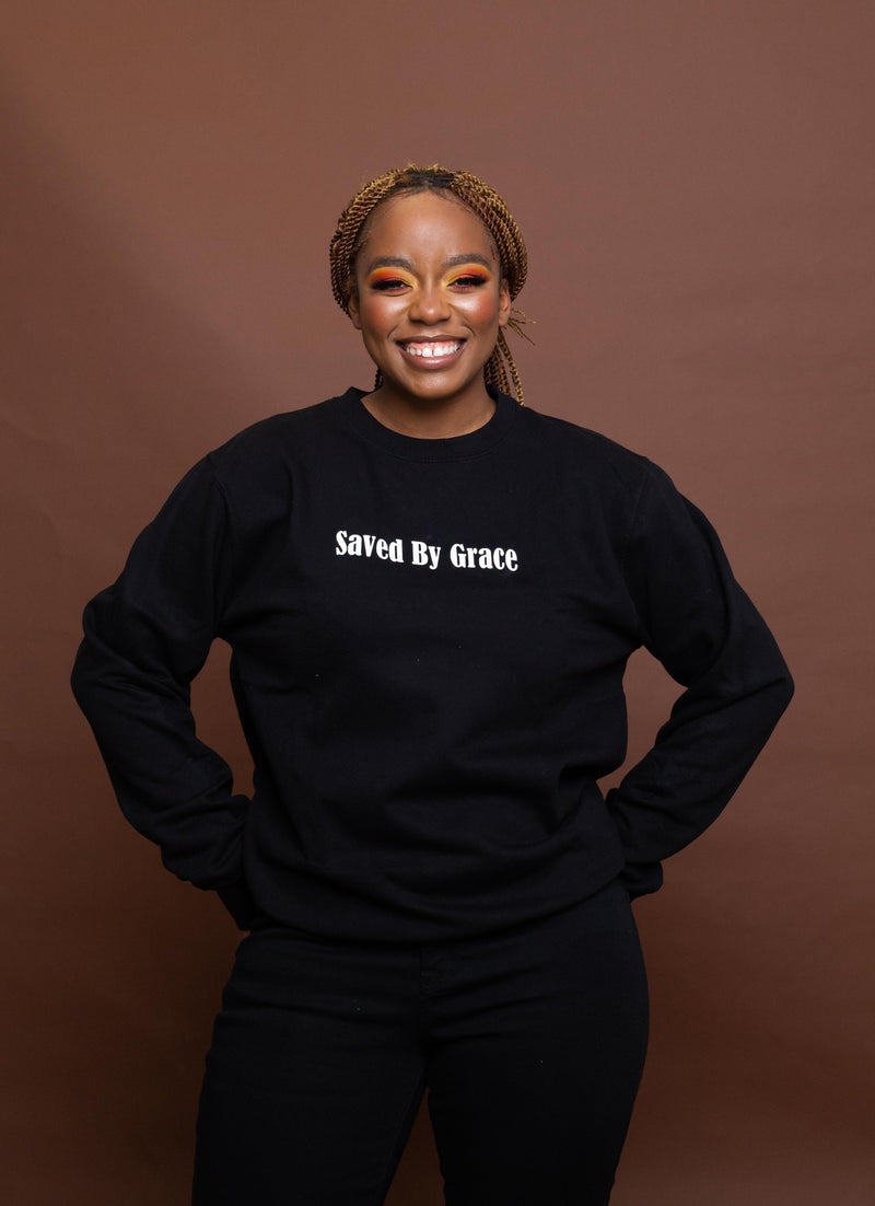 SAVED BY GRACE Sweatshirt (Black)