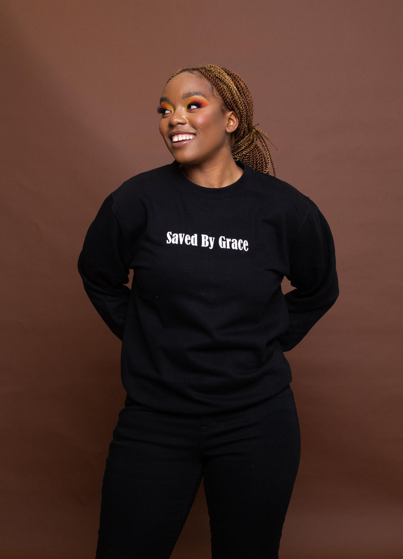 SAVED BY GRACE Sweatshirt (Black)