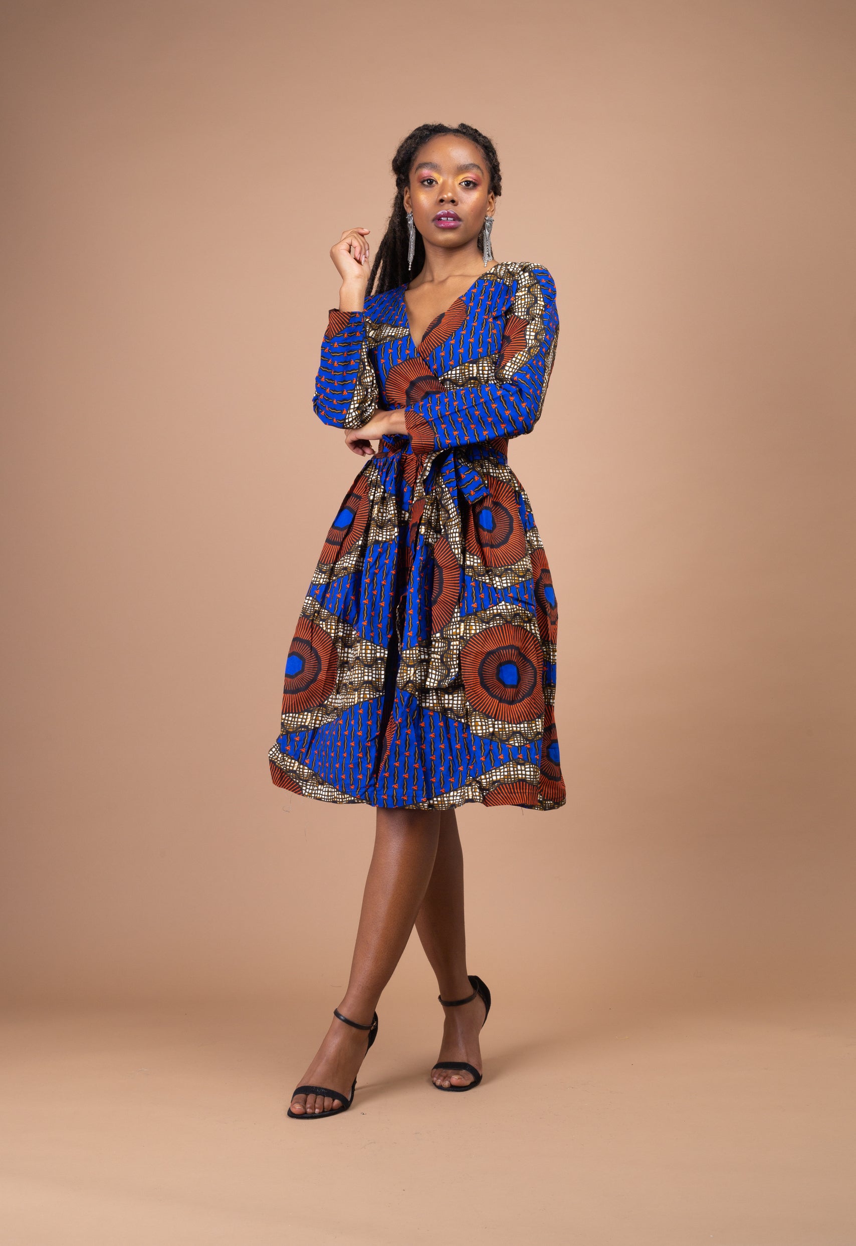 African print midi dresses best sale