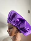 Purple Satin Hair Bonnet