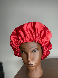 Red Hair Satin Bonnet