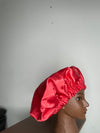 Red Hair Satin Bonnet