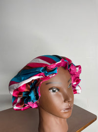 Rainbow Hair Satin Bonnet