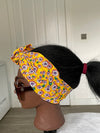 Yellow Ankara Satin Lined Headwrap/Scarf