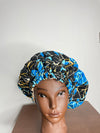 Sky Blue Ankara Hair Bonnet