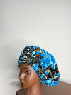 Sky Blue Ankara Hair Bonnet