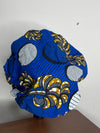 Blue Ankara Hair Bonnet / African Print