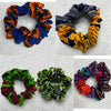 Mixed  Colour African Print Hair Scrunchies