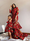 Amelia Ankara Girls Dress | Red African Print